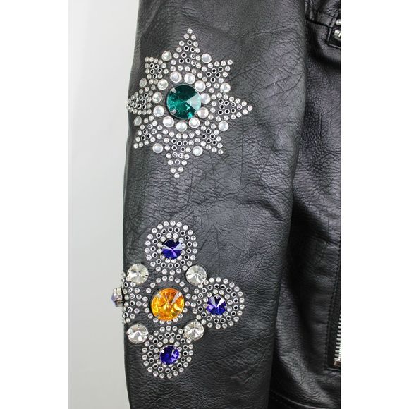 BlankNYC Gold Digger Jewel Moto Jacket XS NWT $188 - Picture 10 of 12